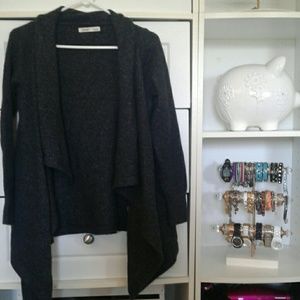 Heather dark grey/Black sweater